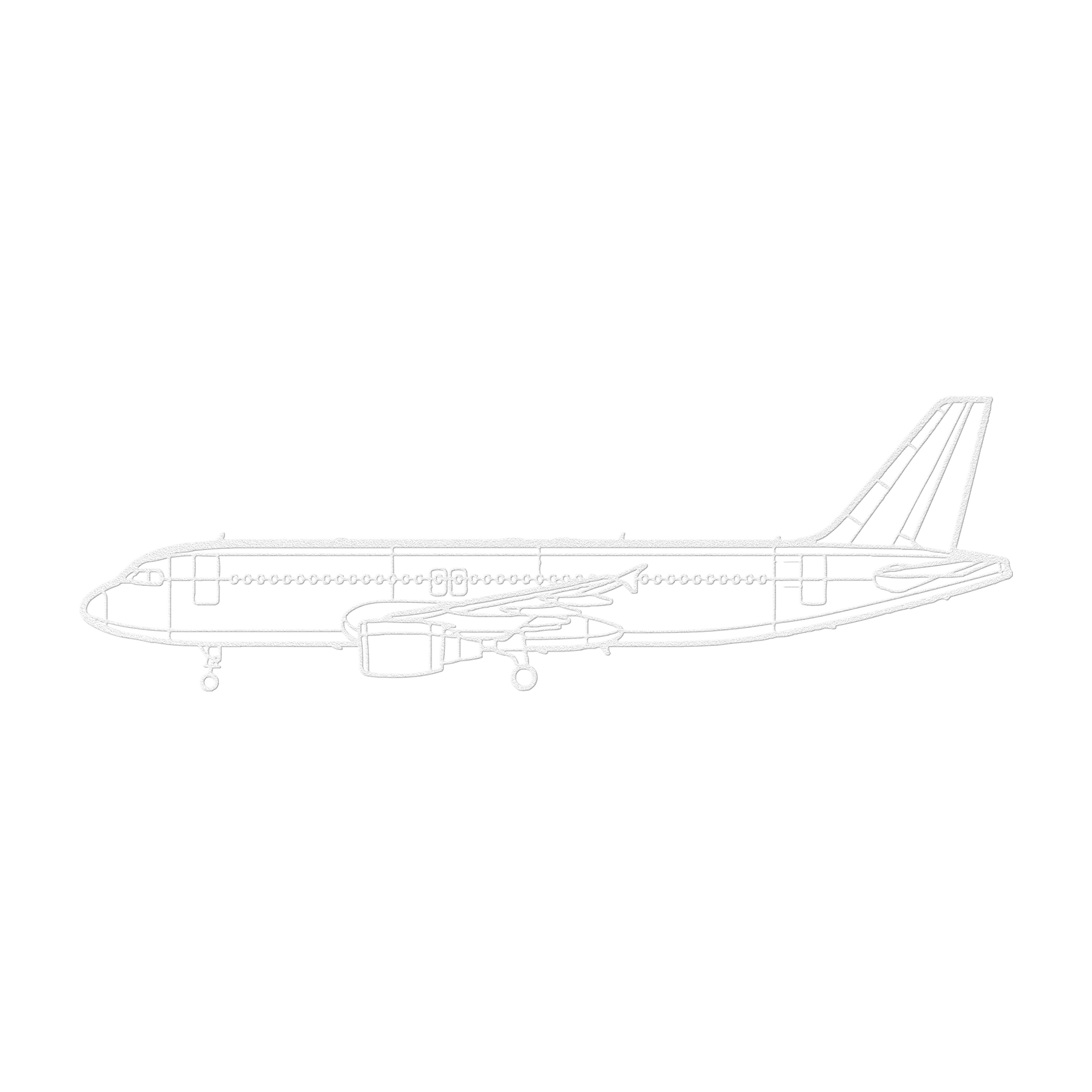 A320 CFM 56 Die Cut Metal Wall Art - Sign - Gifts for pilots - Aviation apparel