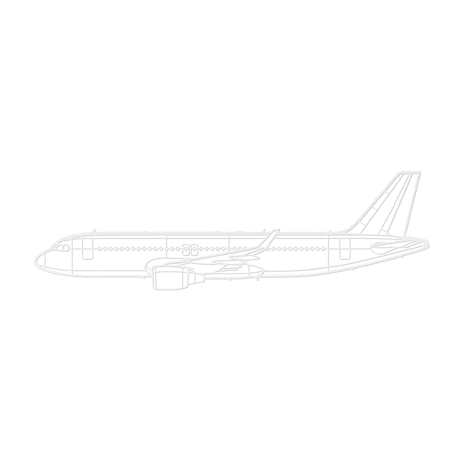 A320 Die Cut Metal Wall Art - Sign - Gifts for pilots - Aviation apparel