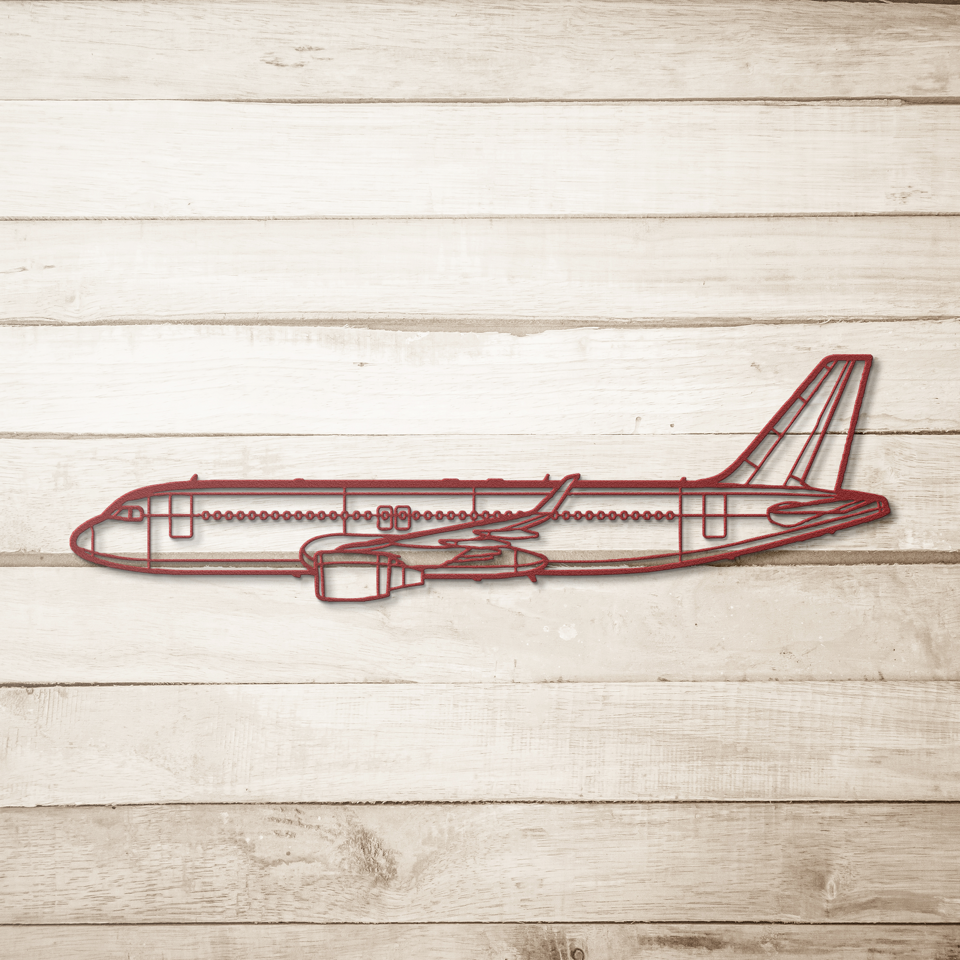 A320 Die Cut Metal Wall Art - Sign - Gifts for pilots - Aviation apparel