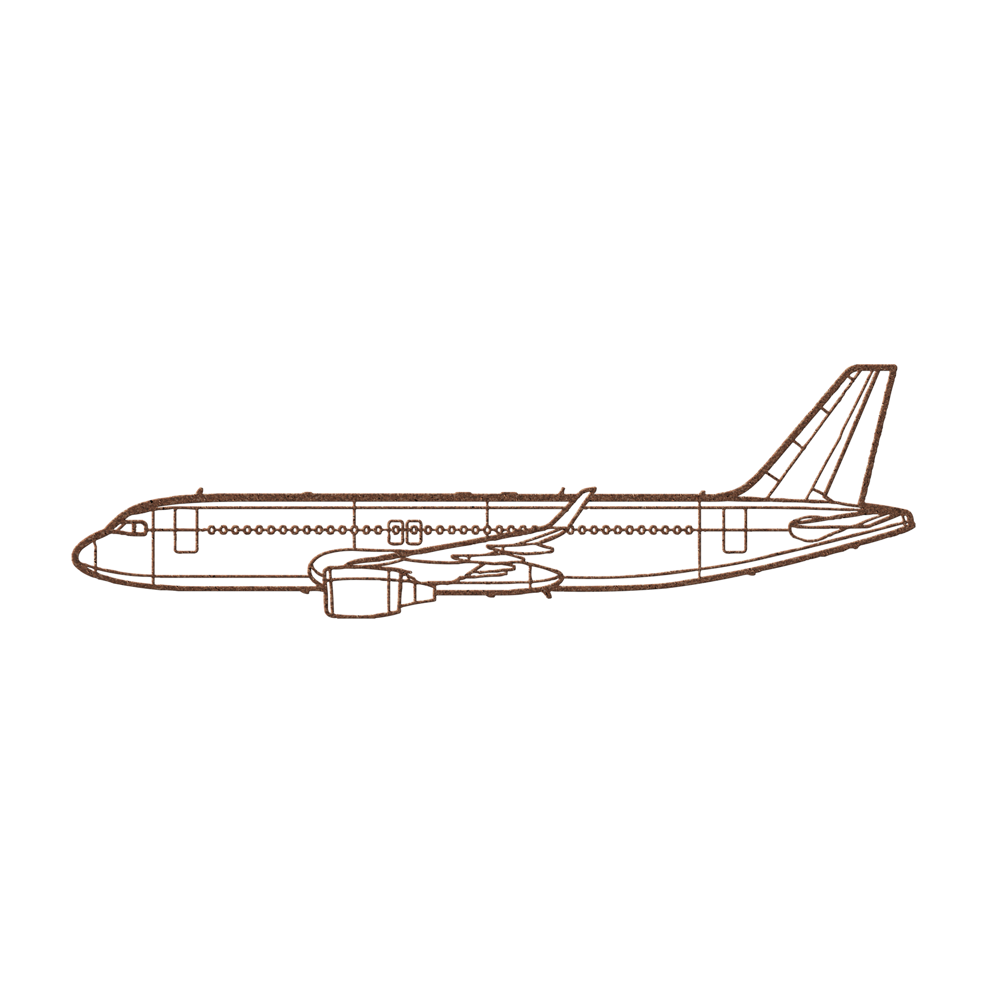 A320 Die Cut Metal Wall Art - Sign - Gifts for pilots - Aviation apparel
