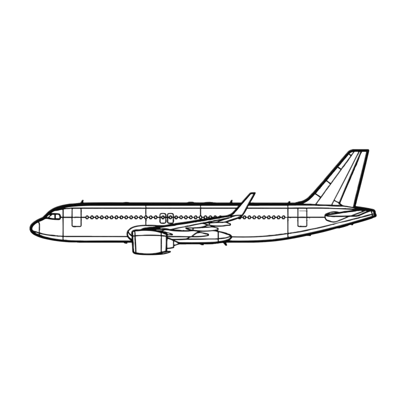 A320 NEO Die Cut Metal Wall Art - Sign - Pilot gifts - WWII warbird t-shirt