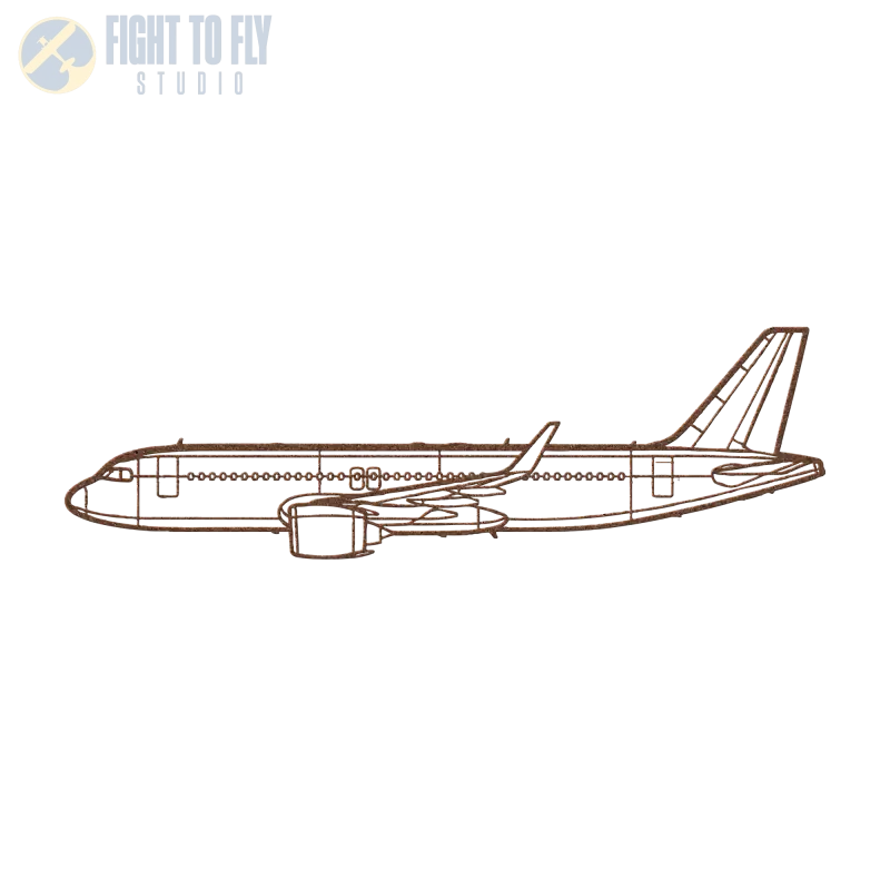 A320 NEO Die Cut Metal Wall Art - Sign - Pilot gifts - WWII warbird t-shirt