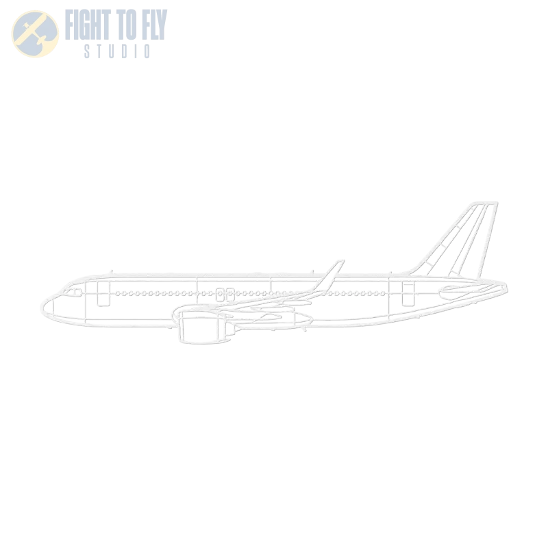A320 NEO Die Cut Metal Wall Art - Sign - Pilot gifts - WWII warbird t-shirt