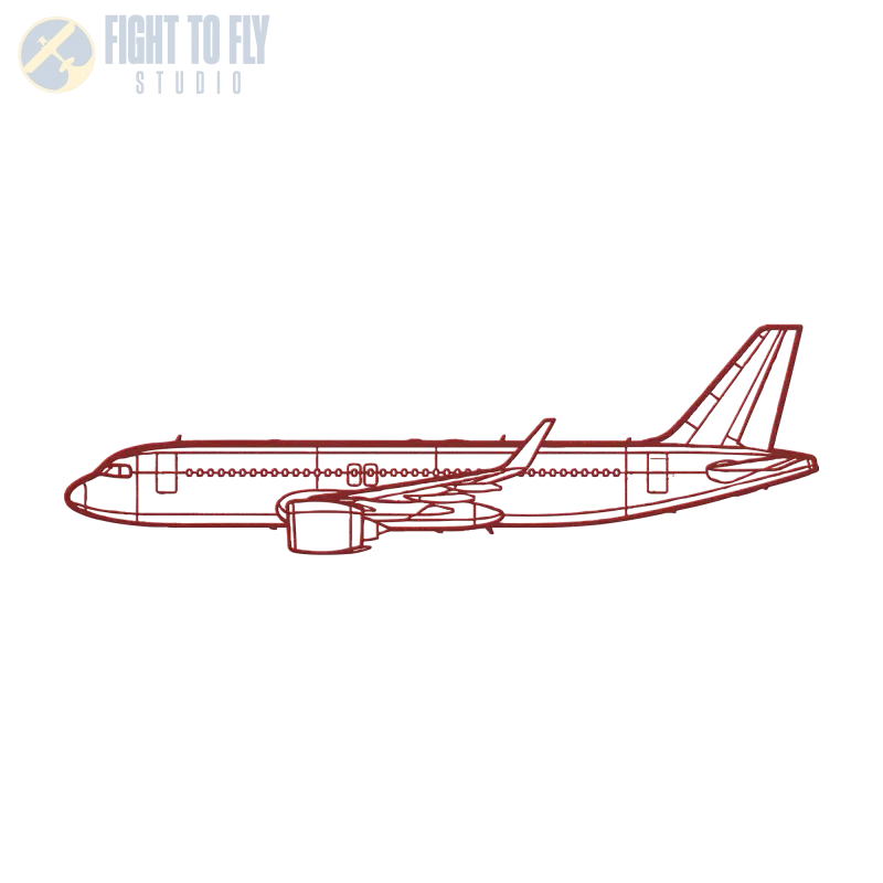 A320 NEO Die Cut Metal Wall Art - Sign - Pilot gifts - WWII warbird t-shirt