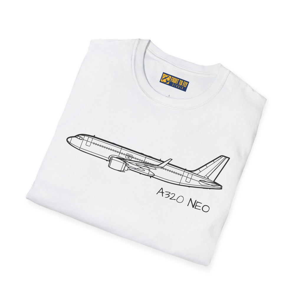 A320 NEO T-Shirt – Airbus A320neo Fuel-Efficient Jetliner Aviation Tee - Gifts for pilots - apparel