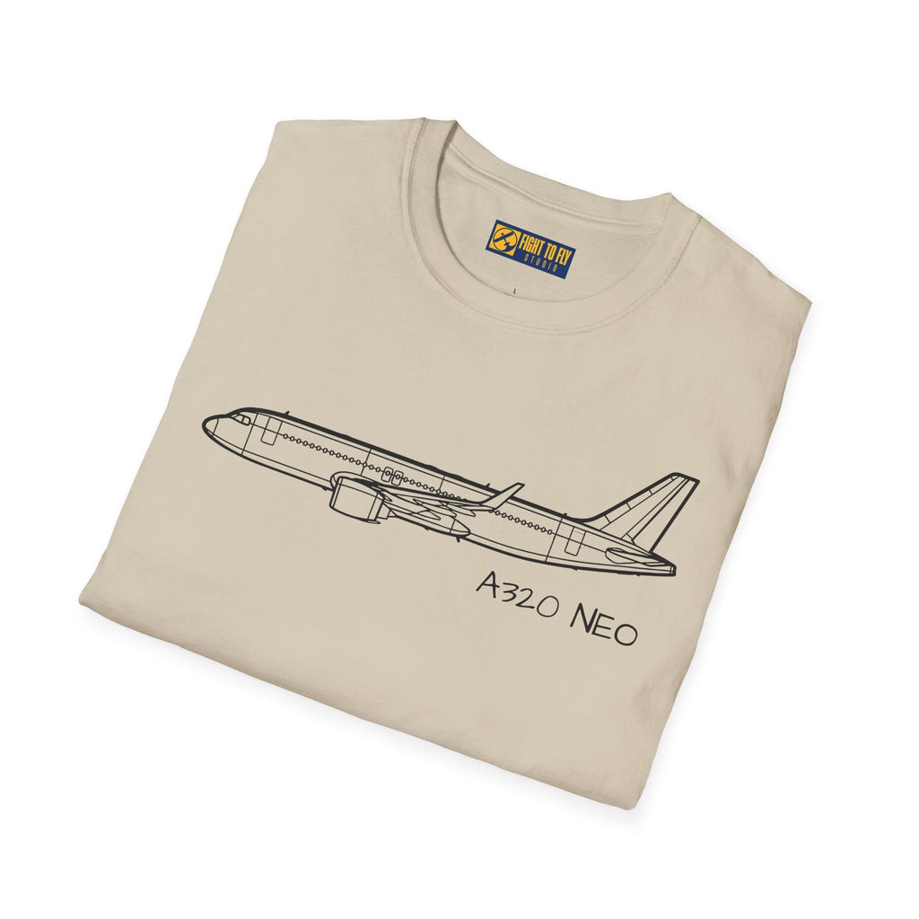 A320 NEO T-Shirt – Airbus A320neo Fuel-Efficient Jetliner Aviation Tee - Gifts for pilots - apparel