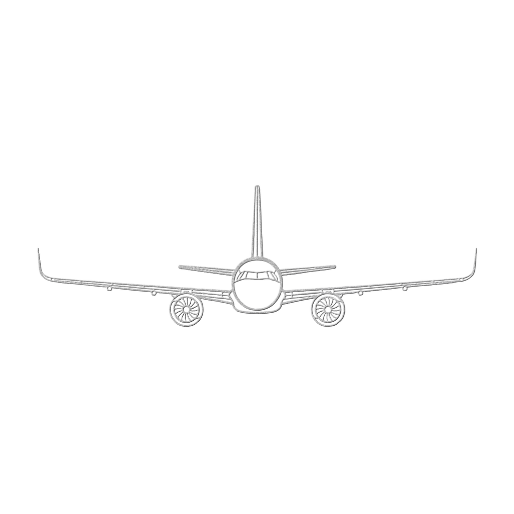A321 Front View Die Cut Metal Wall Art - Sign - Gifts for pilots - Aviation apparel