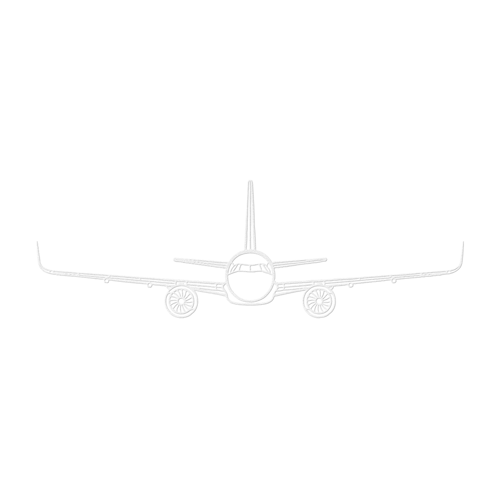 A321 Front View Die Cut Metal Wall Art - Sign - Gifts for pilots - Aviation apparel