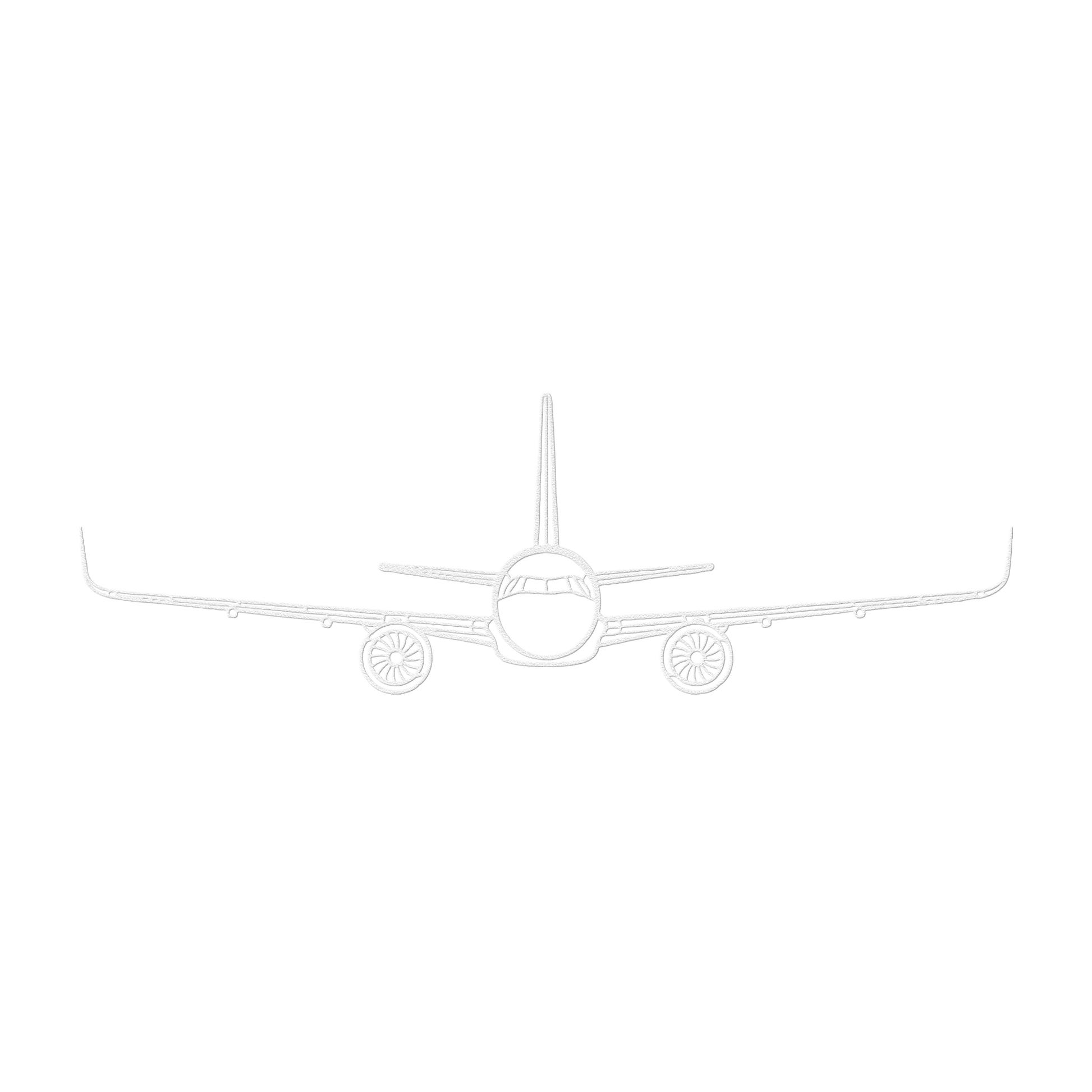 A321 Front View Die Cut Metal Wall Art - Sign - Gifts for pilots - Aviation apparel