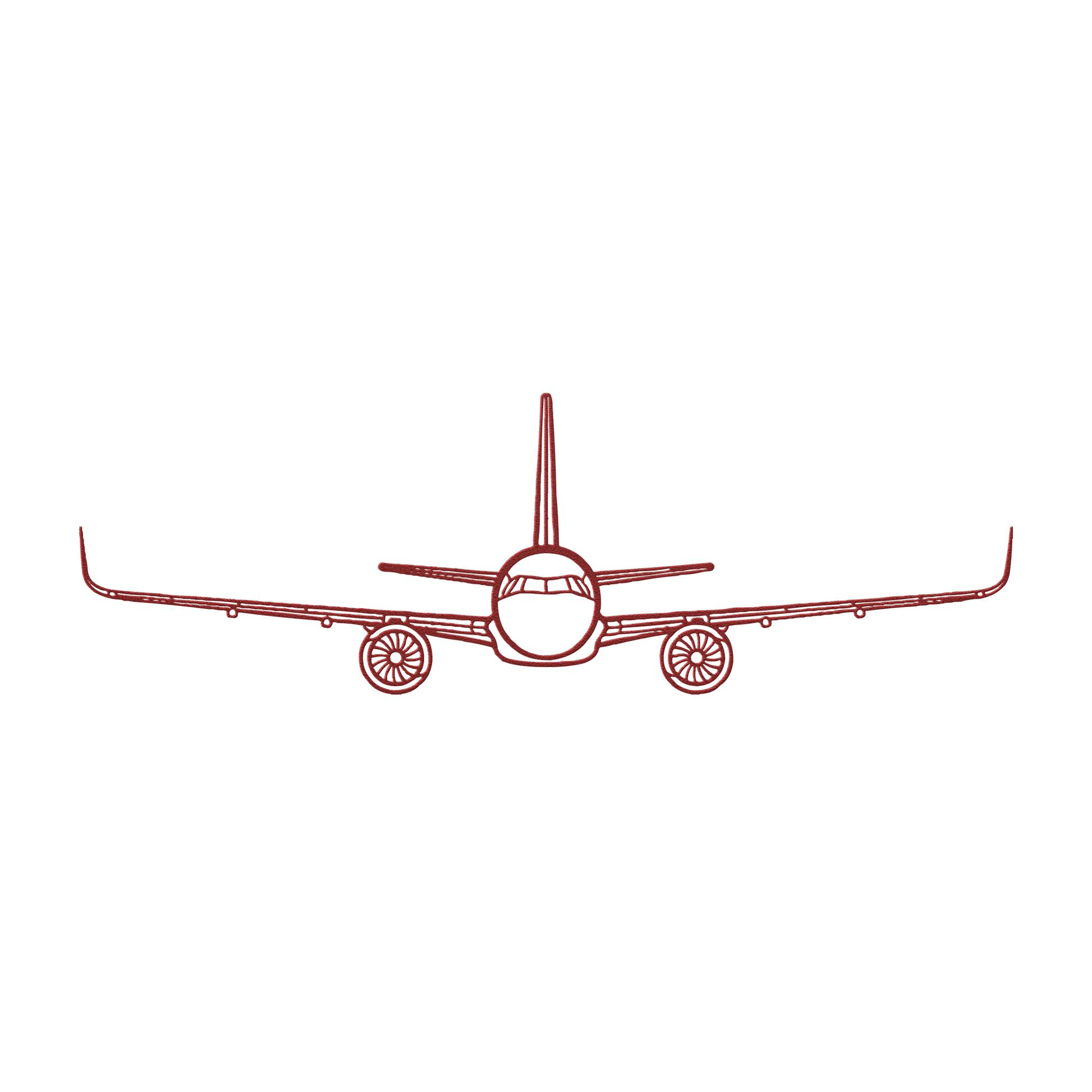 A321 Front View Die Cut Metal Wall Art - Sign - Gifts for pilots - Aviation apparel