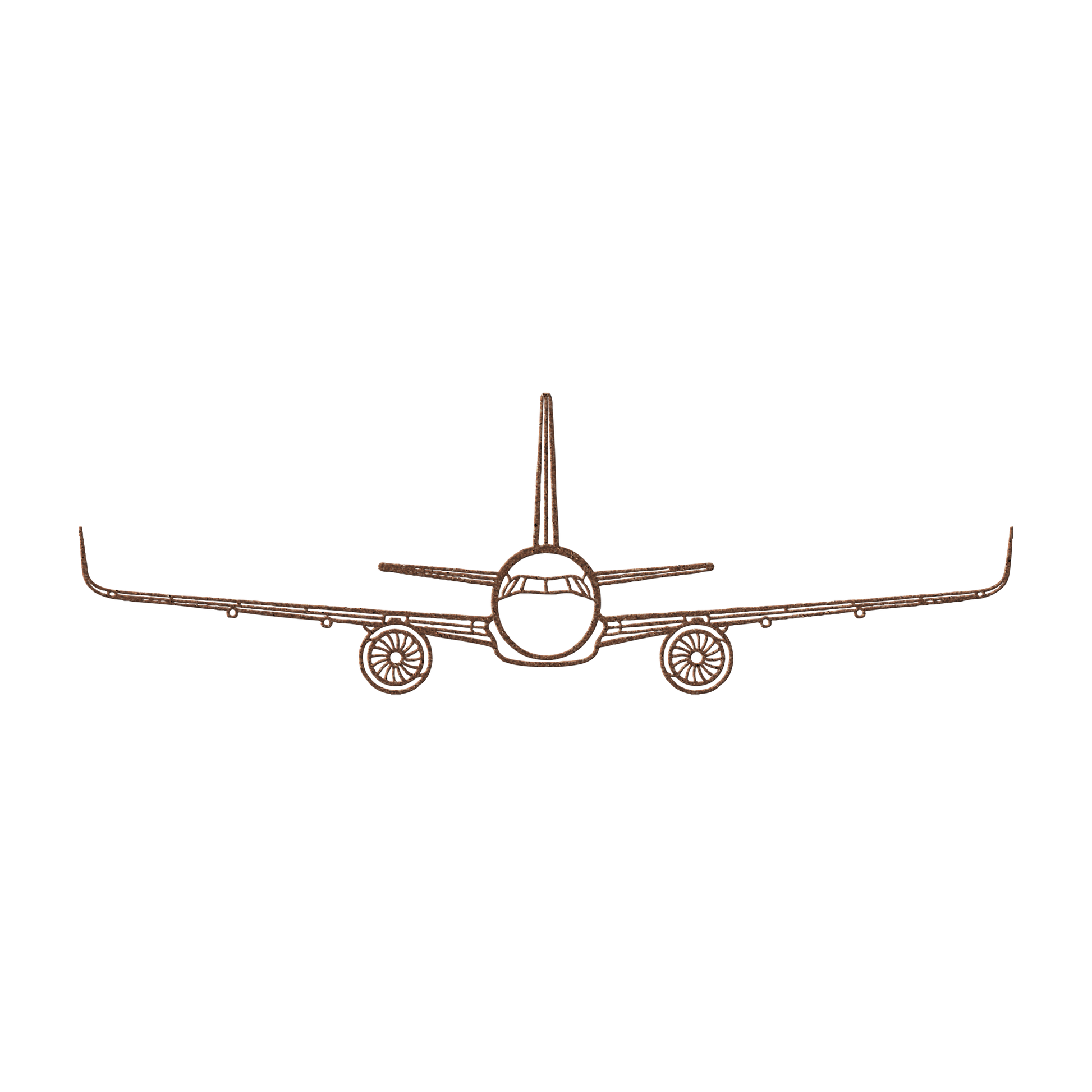 A321 Front View Die Cut Metal Wall Art - Sign - Gifts for pilots - Aviation apparel