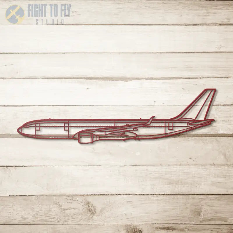 A330-200 Die Cut Metal Wall Art - Sign - Pilot gifts - WWII warbird t-shirt