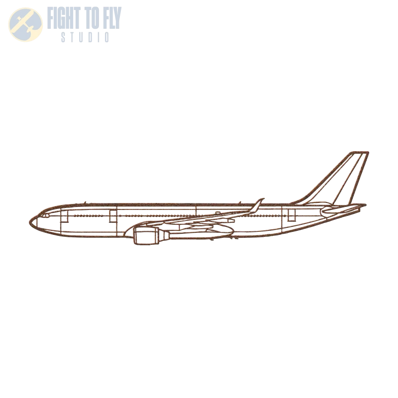 A330-200 Die Cut Metal Wall Art - Sign - Pilot gifts - WWII warbird t-shirt