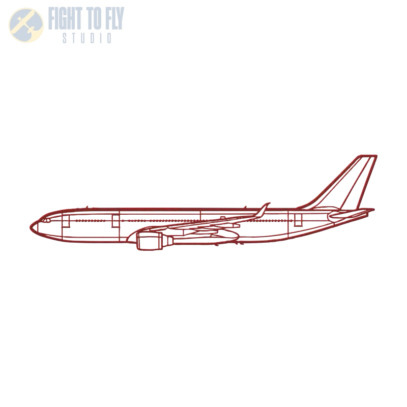A330-200 Die Cut Metal Wall Art - Sign - Pilot gifts - WWII warbird t-shirt