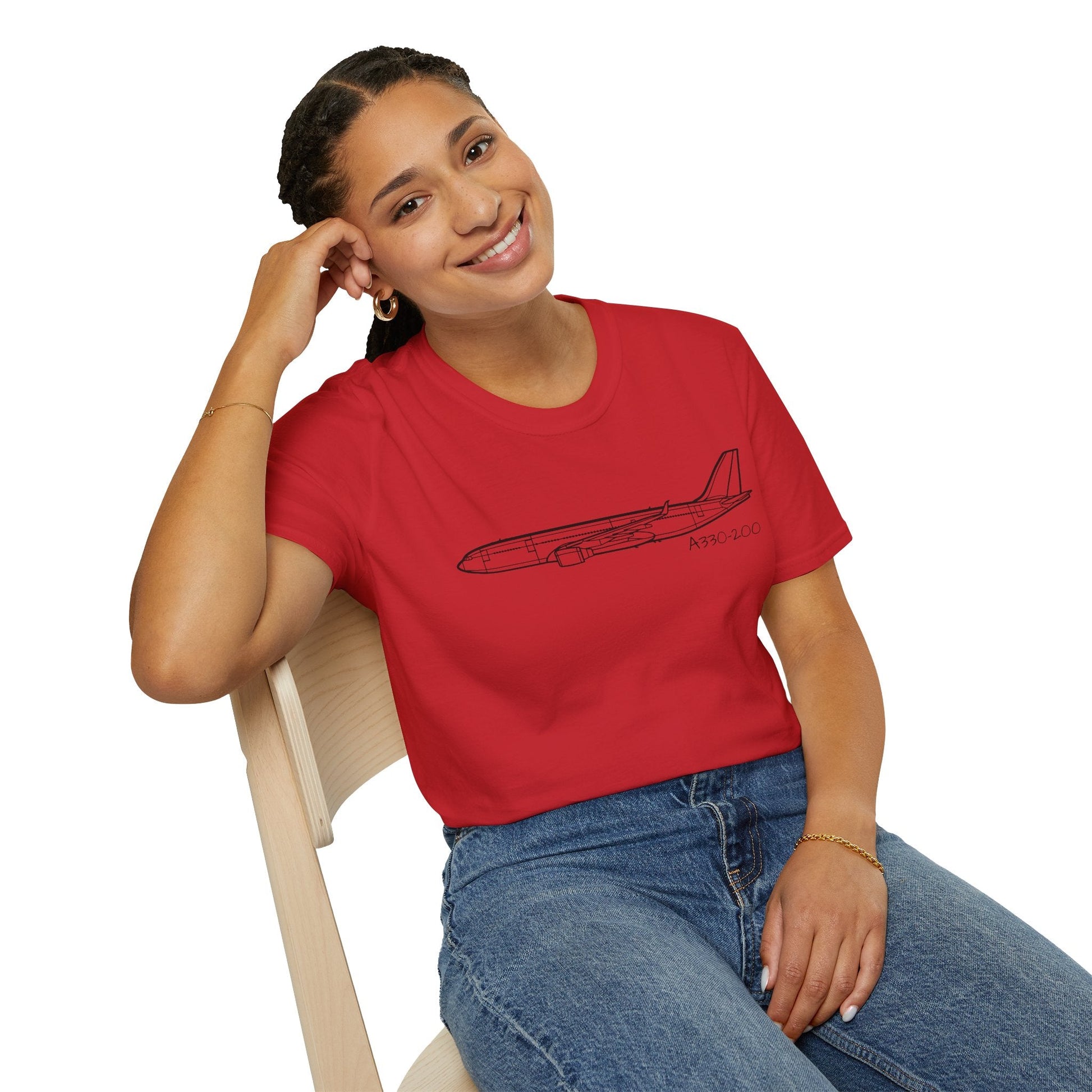 A330-200 T-Shirt – Airbus Long-Range Jet Aviation Tee - Gifts for pilots - apparel