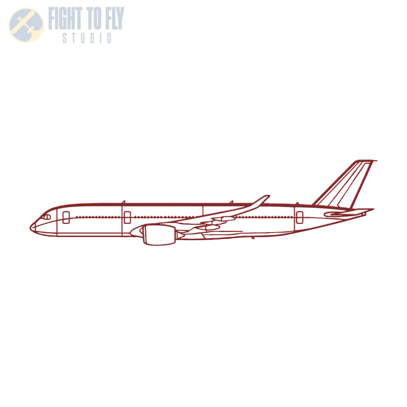A350 Die Cut Metal Wall Art - Sign - Pilot gifts - WWII warbird t-shirt