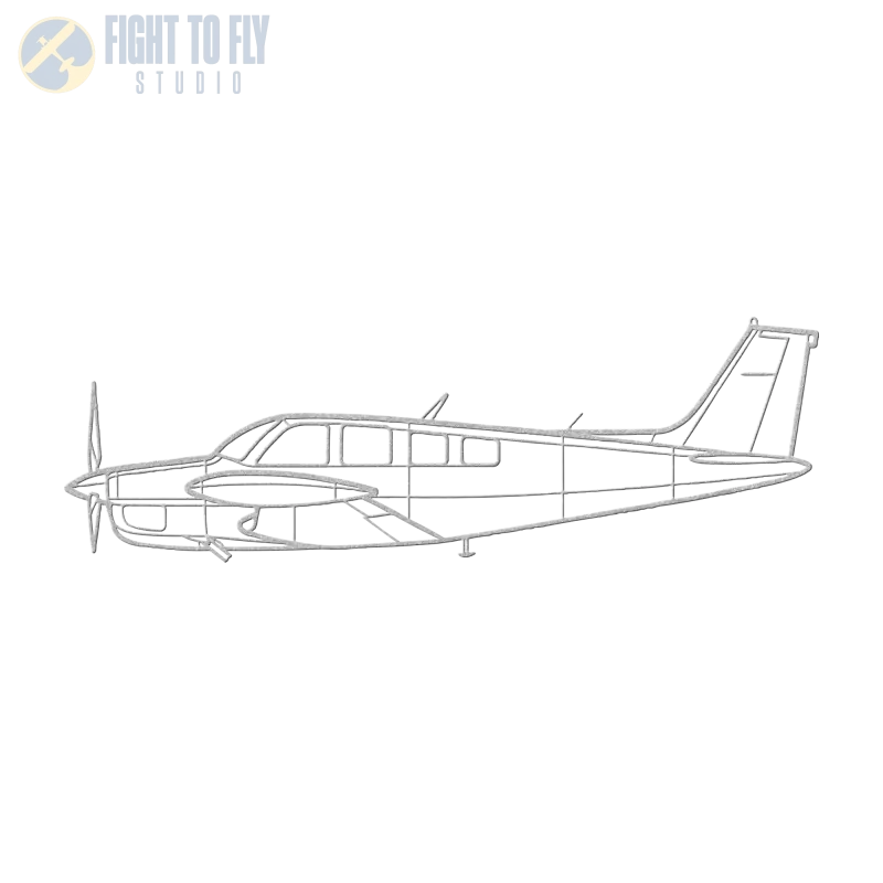 A36TC Die Cut Metal Wall Art - Sign - Pilot gifts - WWII warbird t-shirt