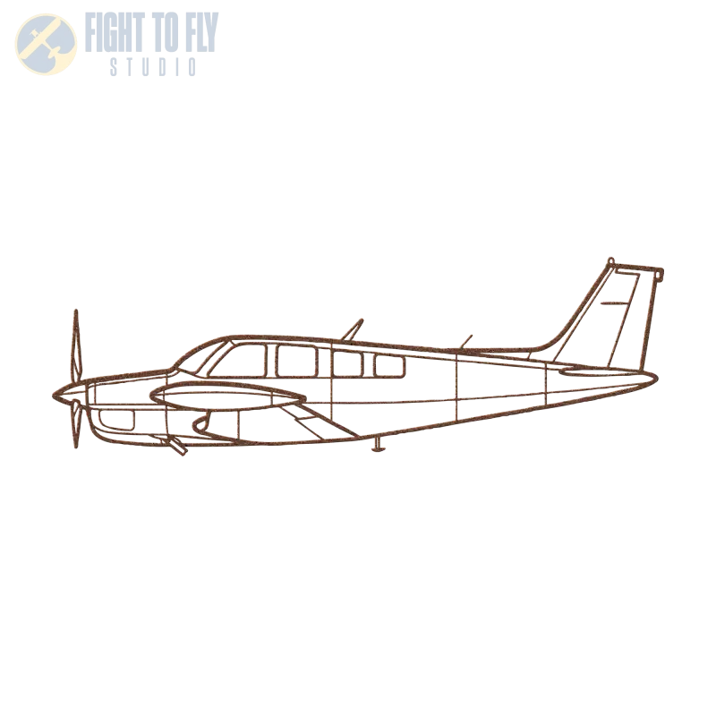 A36TC Die Cut Metal Wall Art - Sign - Pilot gifts - WWII warbird t-shirt