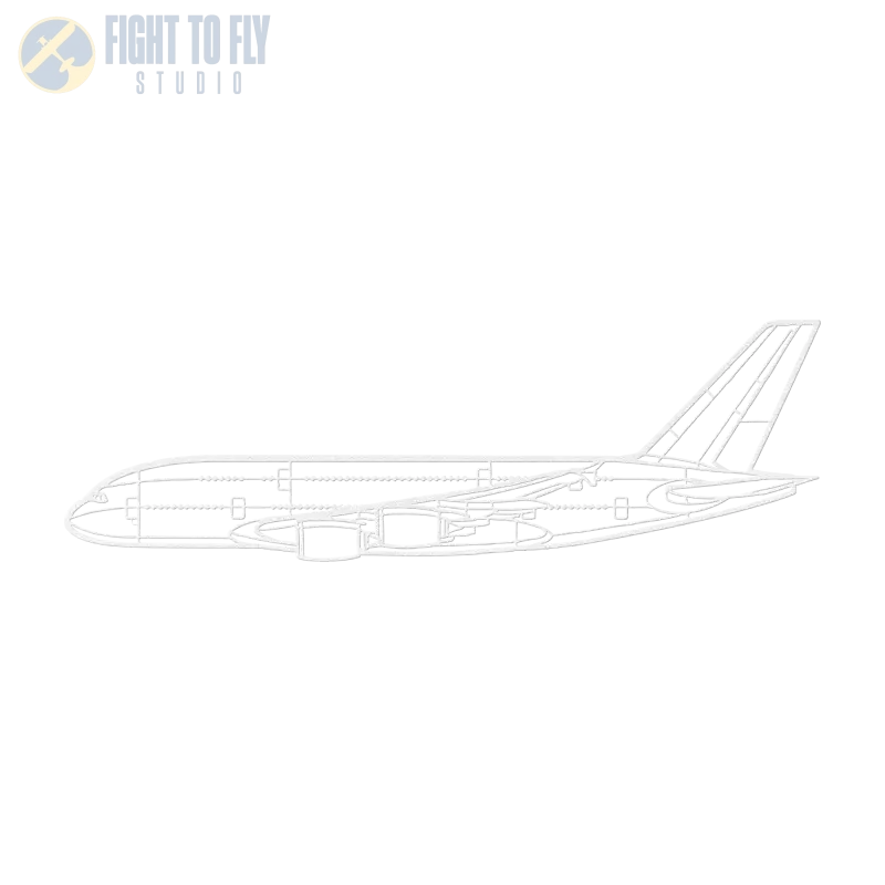 A380 Die Cut Metal Wall Art - Sign - Pilot gifts - WWII warbird t-shirt