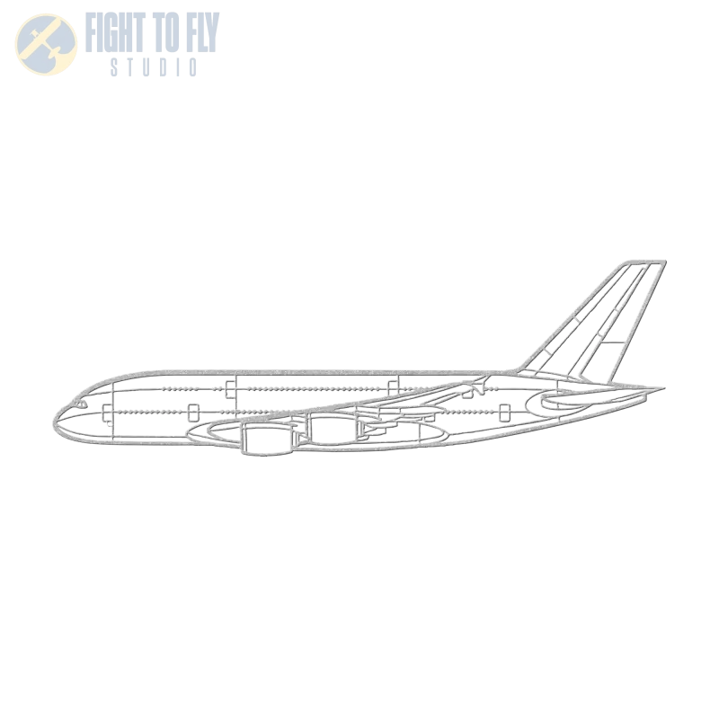 A380 Die Cut Metal Wall Art - Sign - Pilot gifts - WWII warbird t-shirt