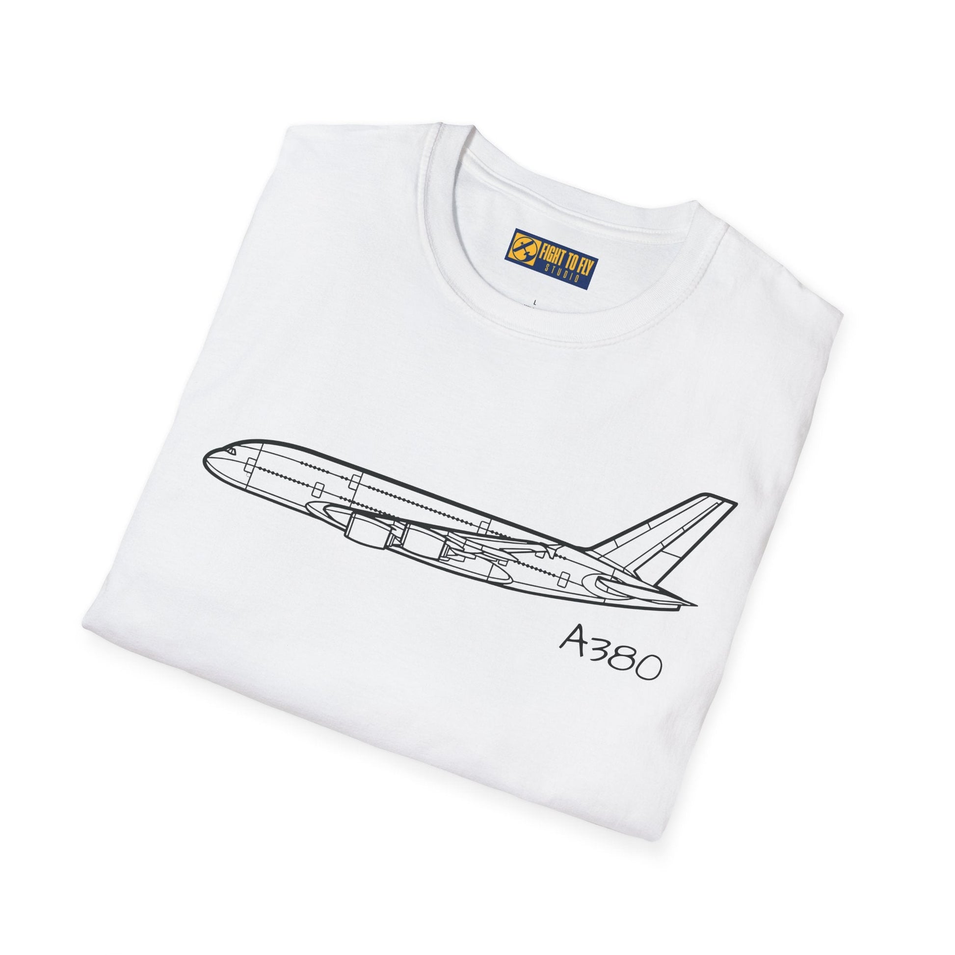 A380 T-Shirt – Airbus Super Jumbo Jet Aviation Tee - Gifts for pilots - apparel