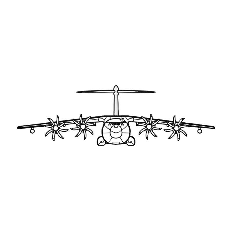 A400M Air Lifter Die Cut Metal Wall Art - Sign - Pilot gifts - WWII warbird t-shirt