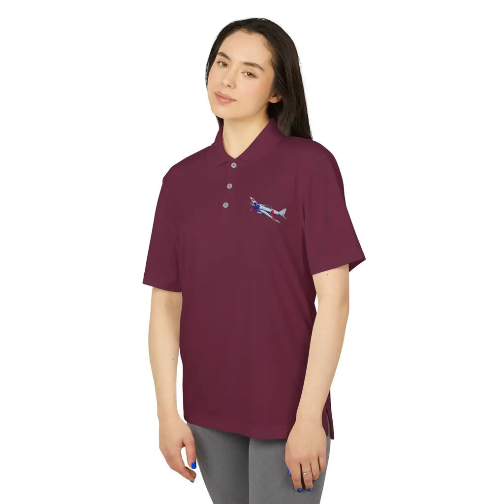 A6M Zero Performance Polo - T-Shirt - Gifts for pilots - Aviation apparel