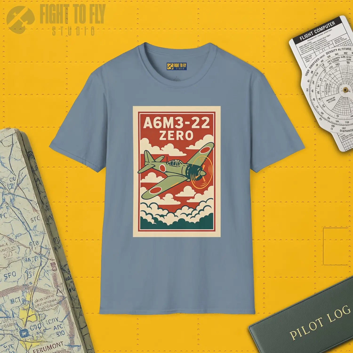 A6M Zero Premium Full Graphic T-Shirt - Pilot gifts - WWII warbird t-shirt