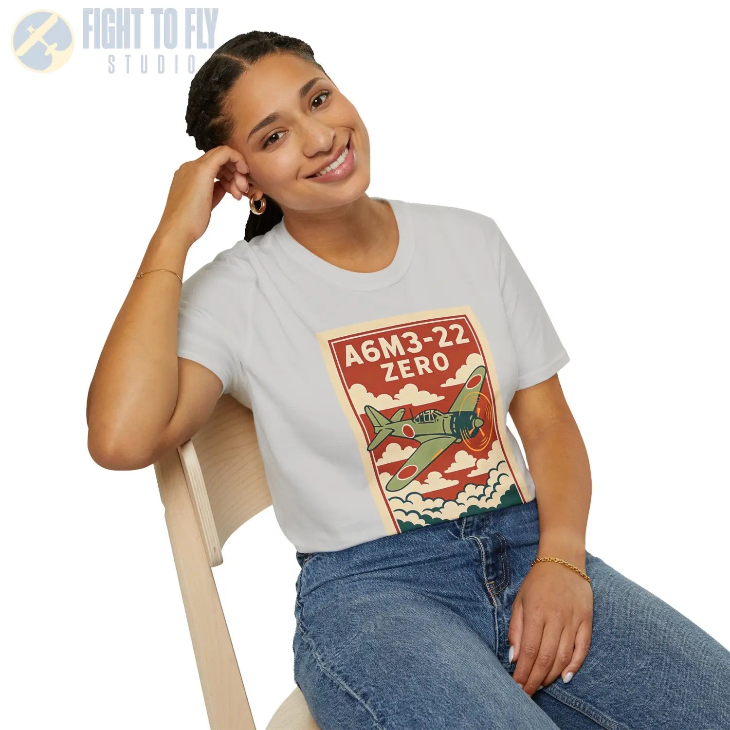 A6M Zero Premium Full Graphic T-Shirt - Pilot gifts - WWII warbird t-shirt
