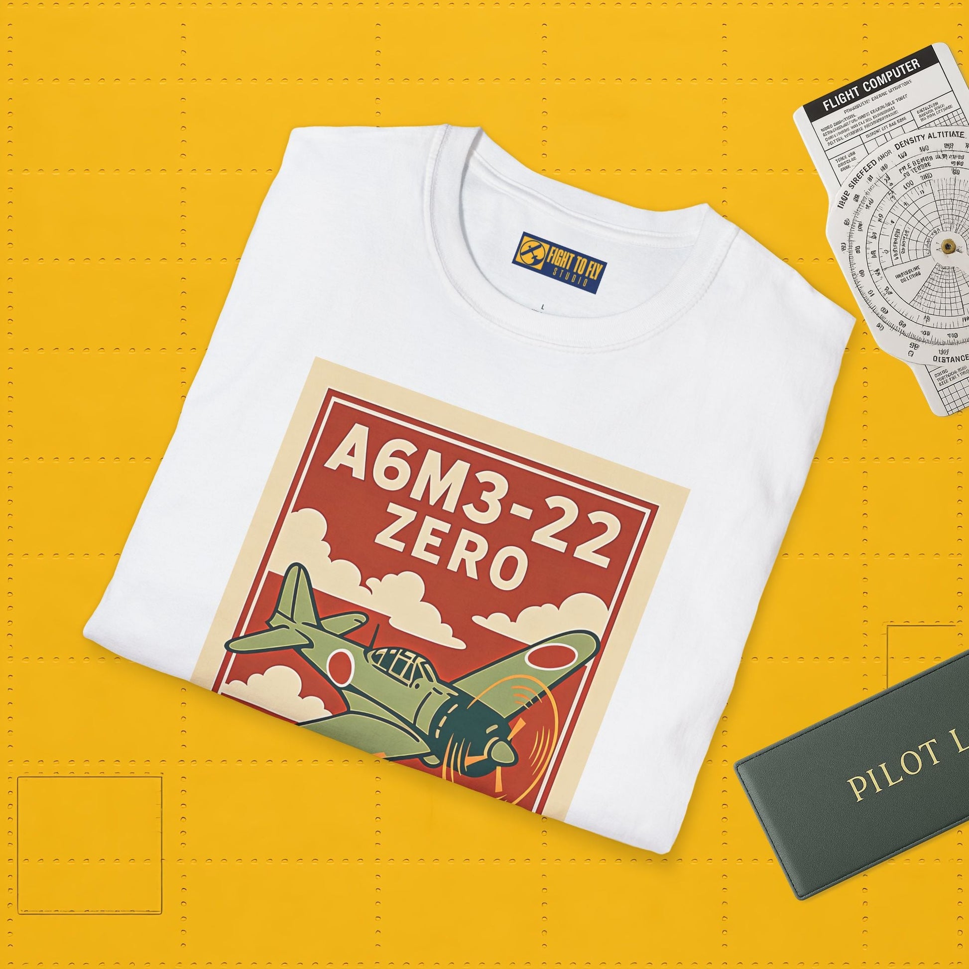 A6M Zero Premium T-Shirt – WWII Japanese Fighter Full Graphic Aviation Tee - Pilot gifts - warbird t-shirt