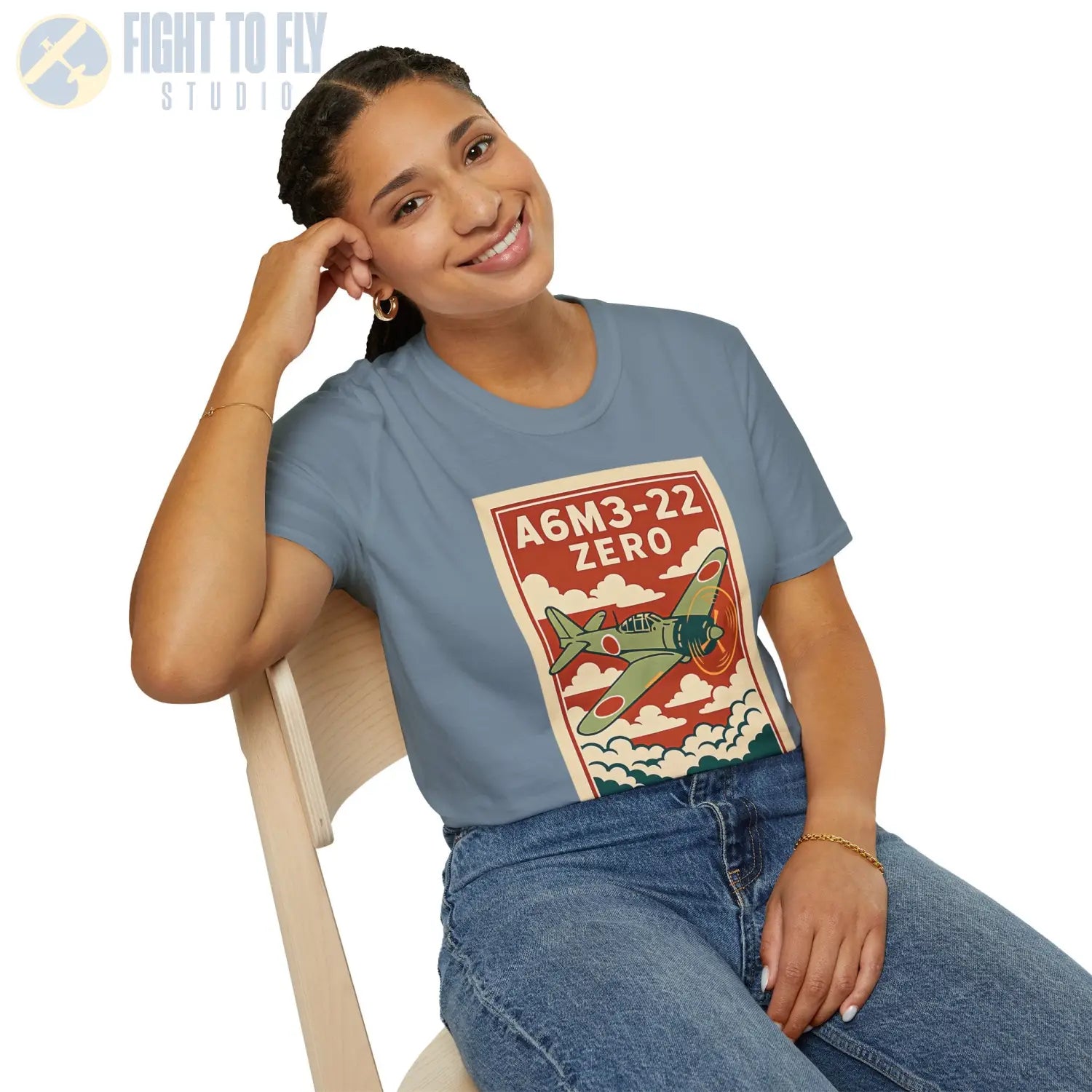 A6M Zero Premium Full Graphic T-Shirt - Pilot gifts - WWII warbird t-shirt