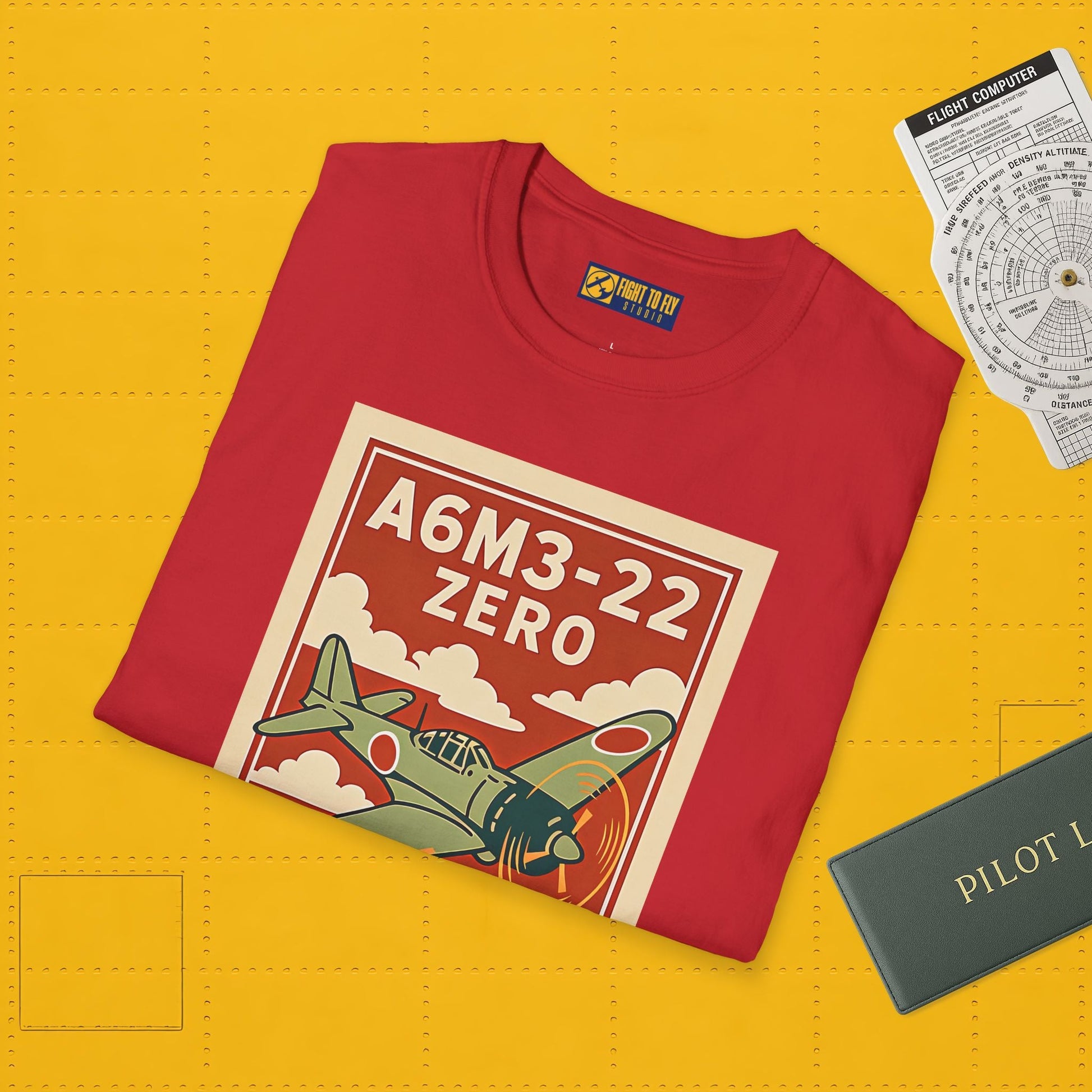 A6M Zero Premium T-Shirt – WWII Japanese Fighter Full Graphic Aviation Tee - Pilot gifts - warbird t-shirt