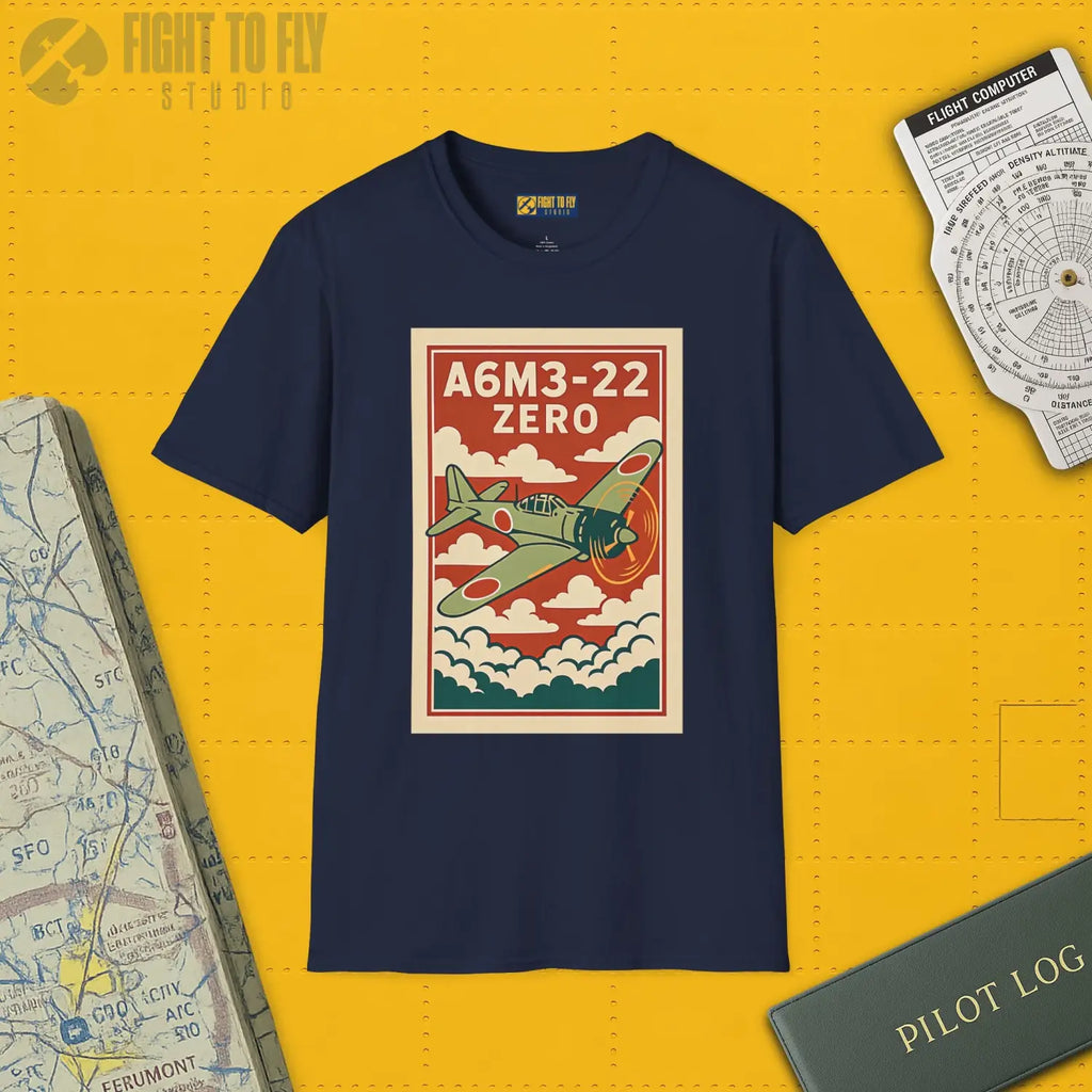A6M Zero Premium Full Graphic T-Shirt - Pilot gifts - WWII warbird t-shirt