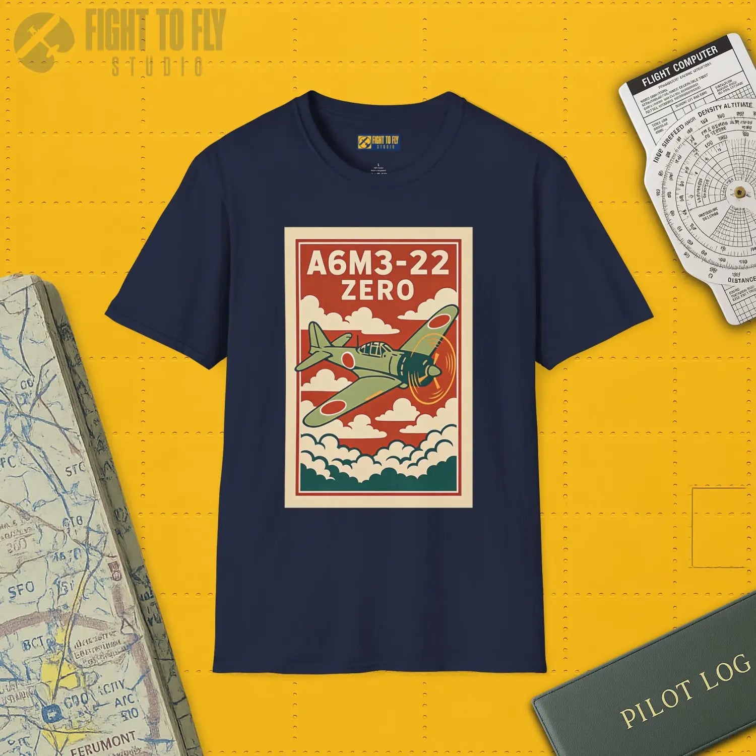 A6M Zero Premium Full Graphic T-Shirt - Pilot gifts - WWII warbird t-shirt
