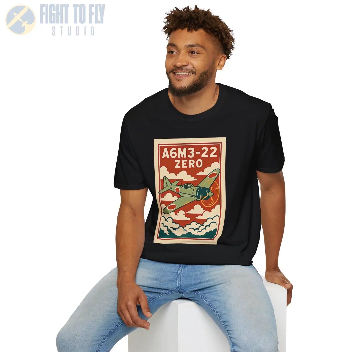 A6M Zero Premium Full Graphic T-Shirt - Pilot gifts - WWII warbird t-shirt