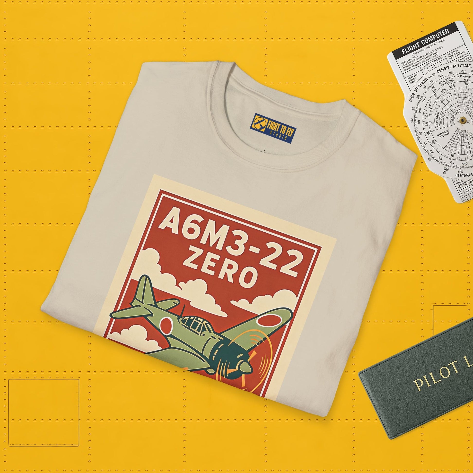 A6M Zero Premium T-Shirt – WWII Japanese Fighter Full Graphic Aviation Tee - Pilot gifts - warbird t-shirt