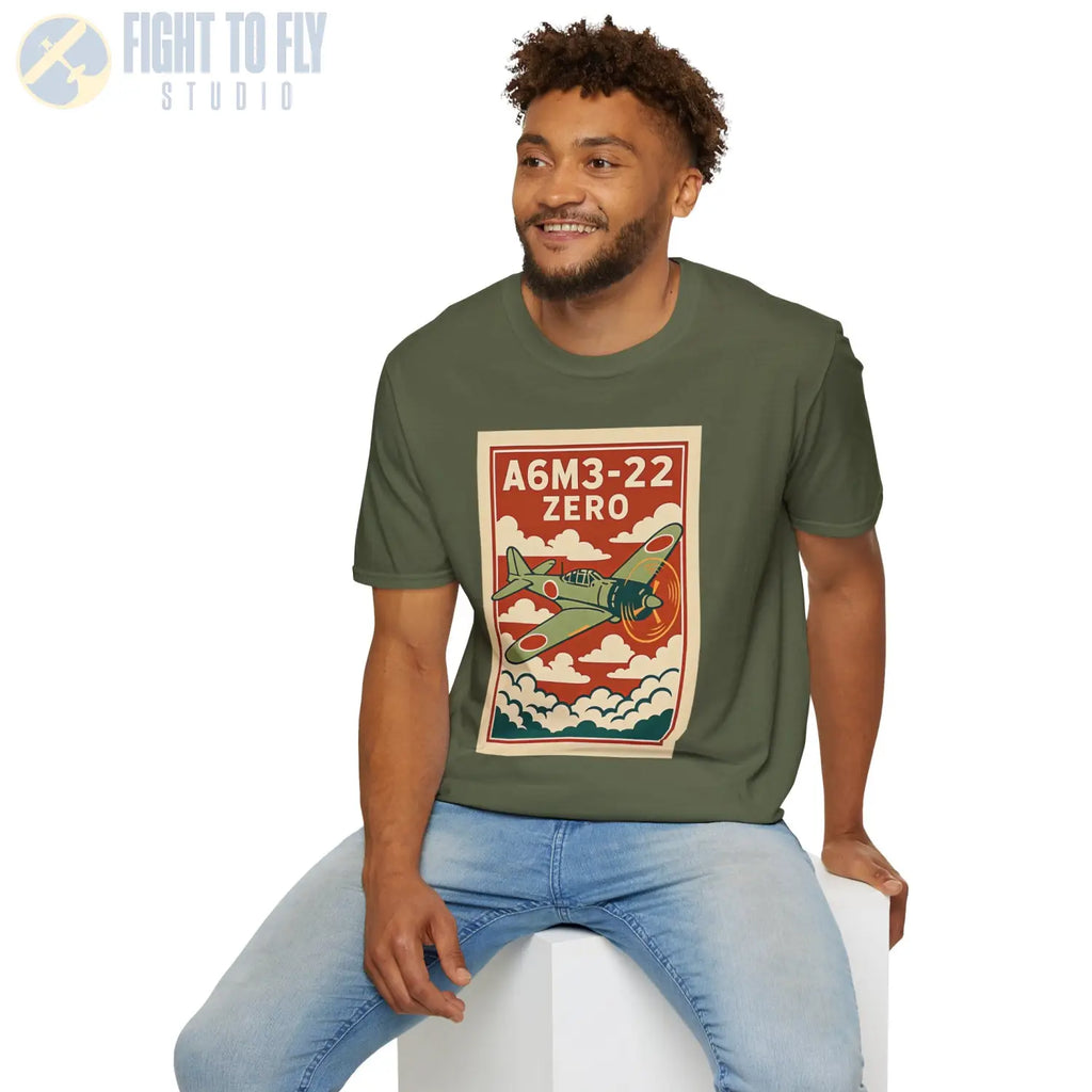 A6M Zero Premium Full Graphic T-Shirt - Pilot gifts - WWII warbird t-shirt