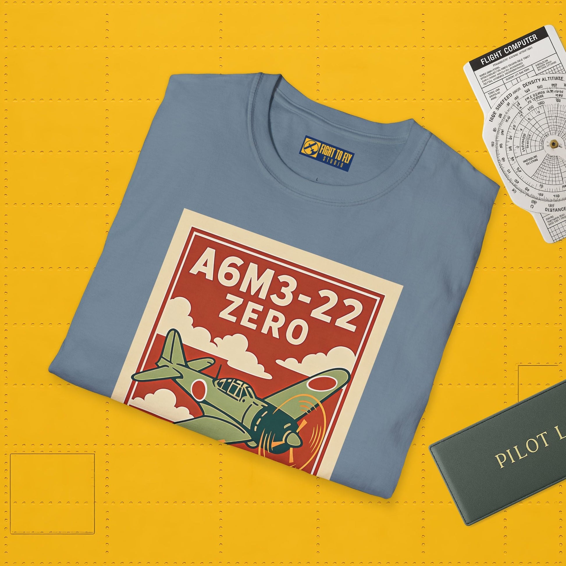 A6M Zero Premium T-Shirt – WWII Japanese Fighter Full Graphic Aviation Tee - Pilot gifts - warbird t-shirt