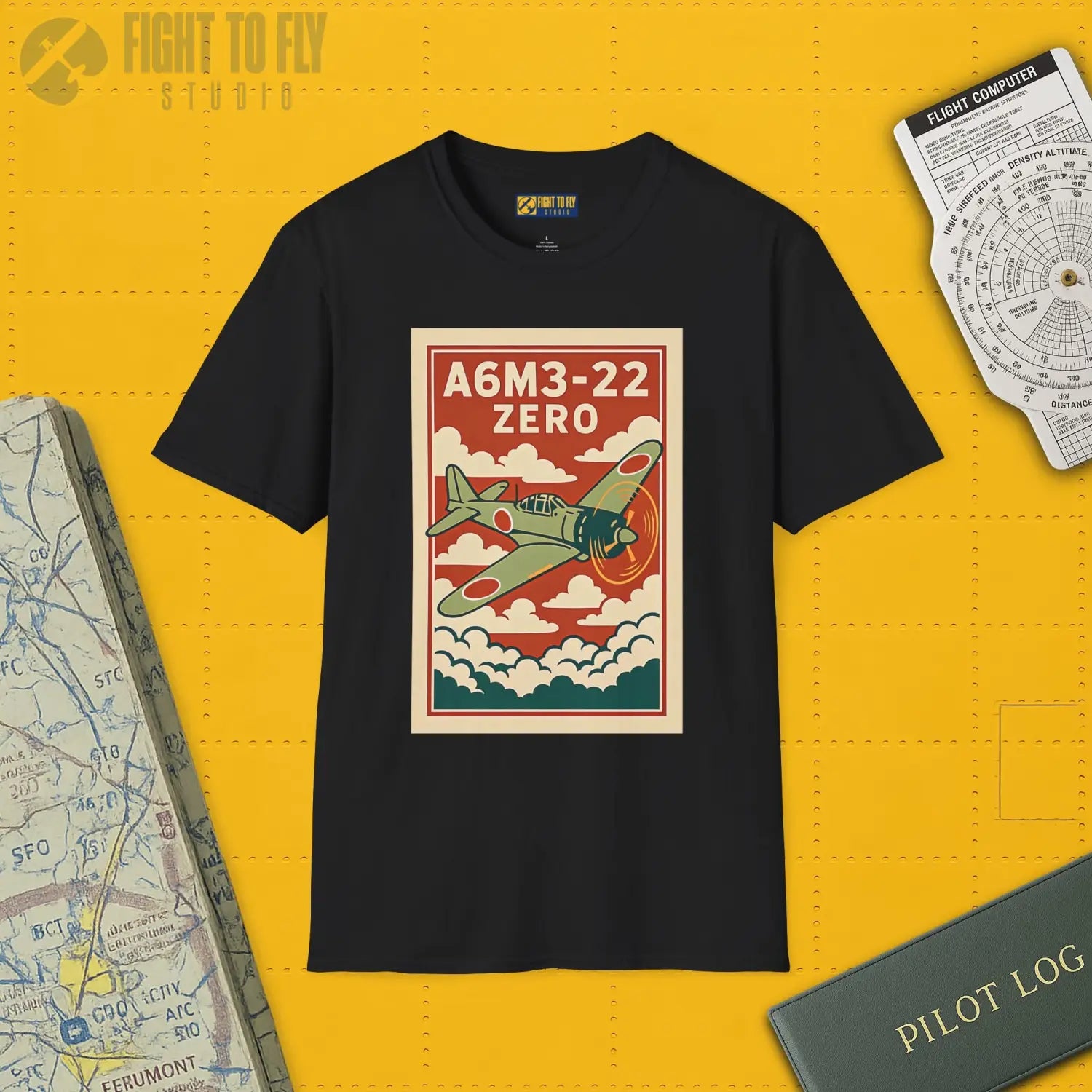 A6M Zero Premium Full Graphic T-Shirt - Pilot gifts - WWII warbird t-shirt