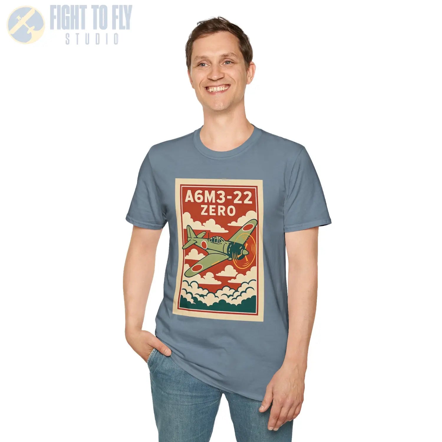 A6M Zero Premium Full Graphic T-Shirt - Pilot gifts - WWII warbird t-shirt