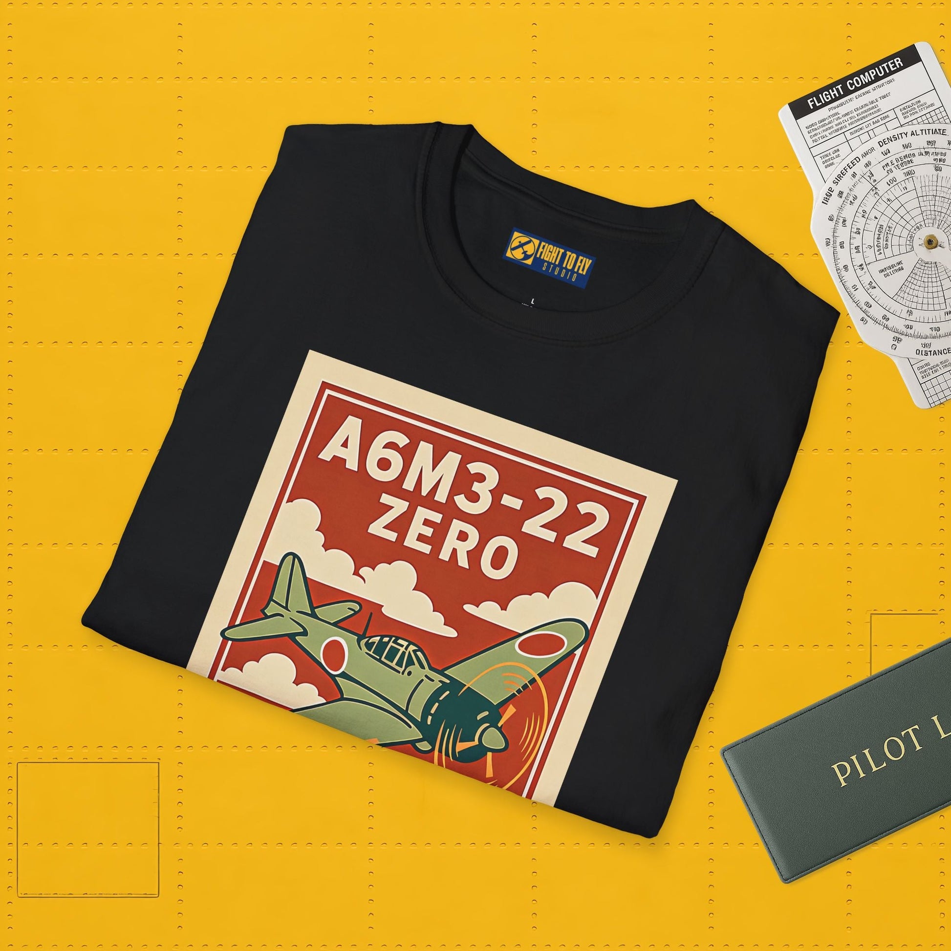 A6M Zero Premium T-Shirt – WWII Japanese Fighter Full Graphic Aviation Tee - Pilot gifts - warbird t-shirt