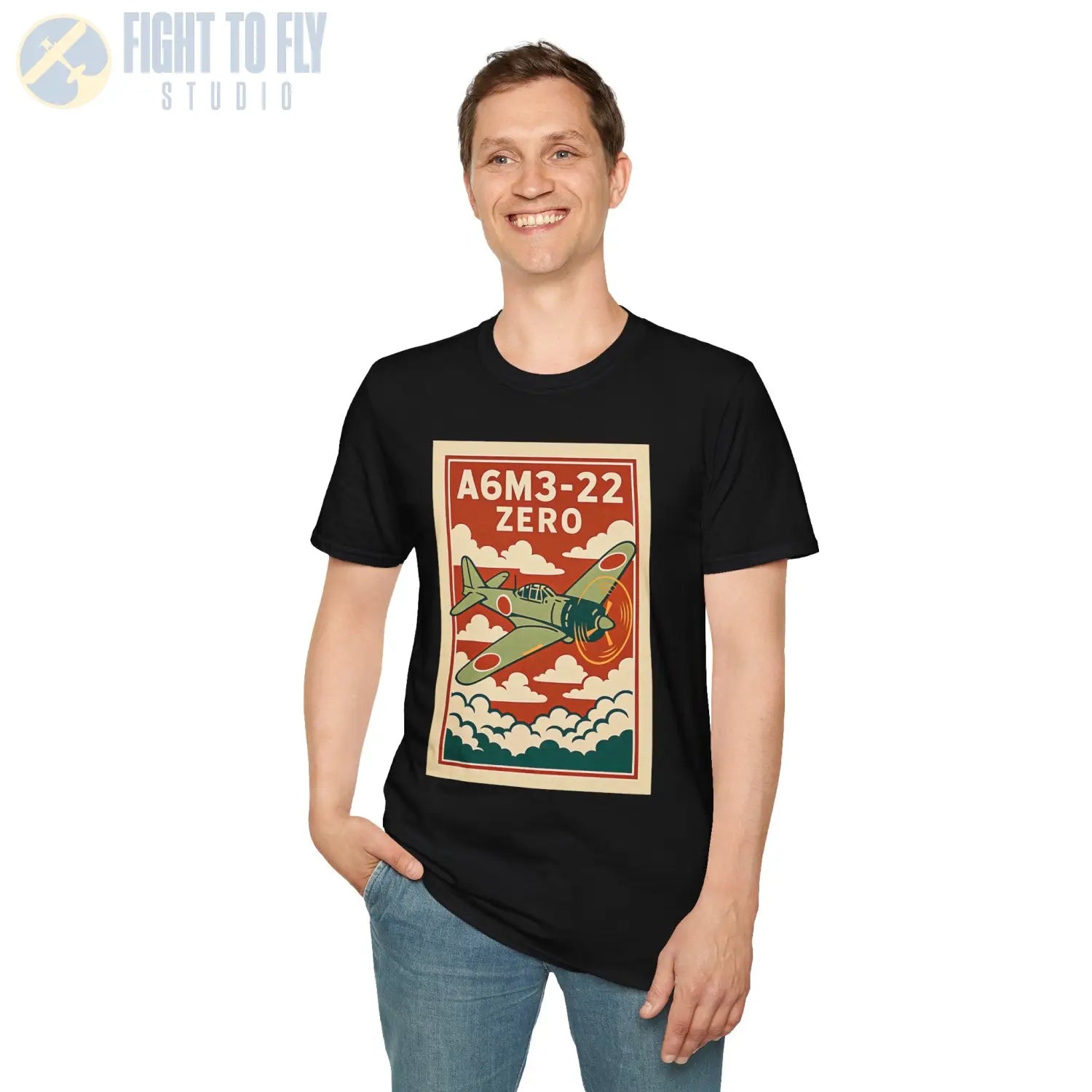 A6M Zero Premium Full Graphic T-Shirt - Pilot gifts - WWII warbird t-shirt