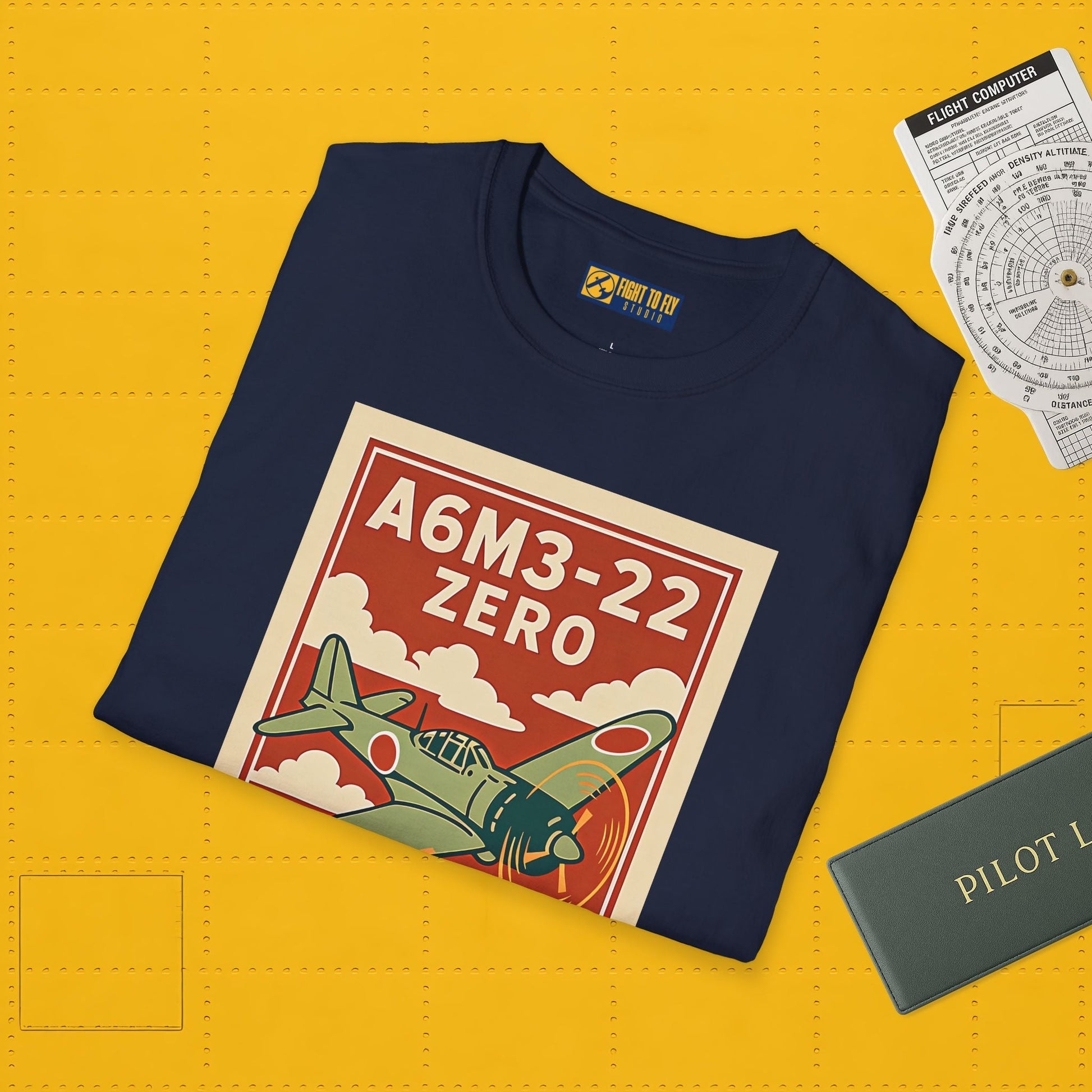 A6M Zero Premium T-Shirt – WWII Japanese Fighter Full Graphic Aviation Tee - Pilot gifts - warbird t-shirt