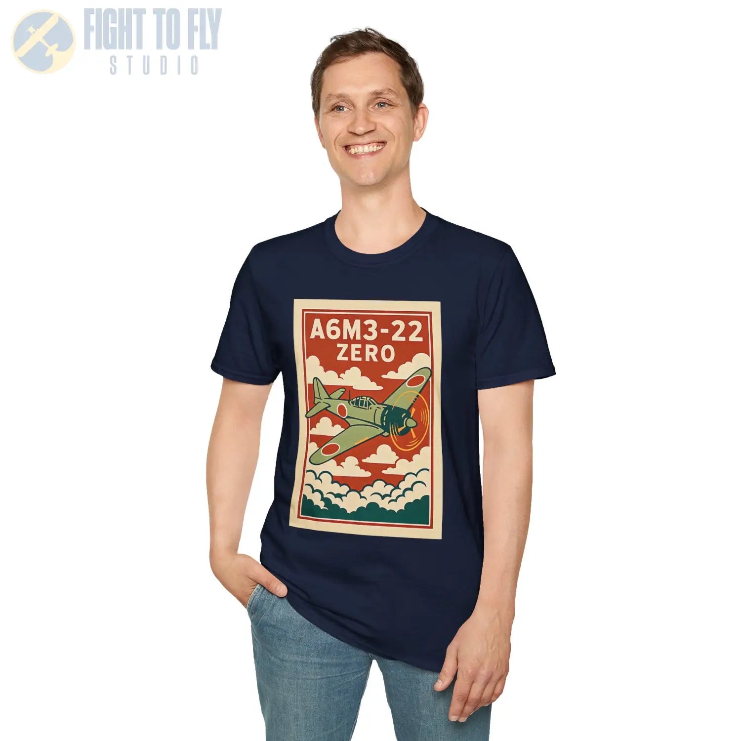 A6M Zero Premium Full Graphic T-Shirt - Pilot gifts - WWII warbird t-shirt