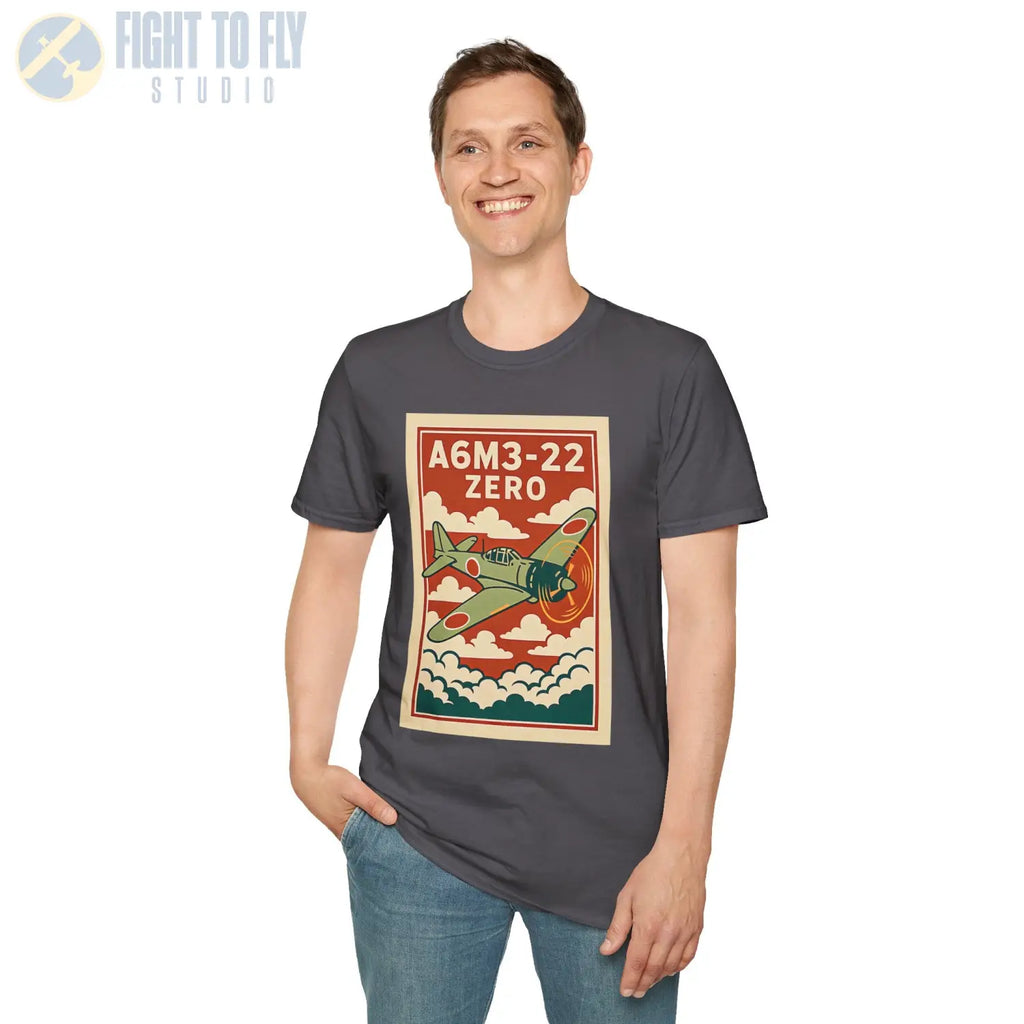 A6M Zero Premium Full Graphic T-Shirt - Pilot gifts - WWII warbird t-shirt
