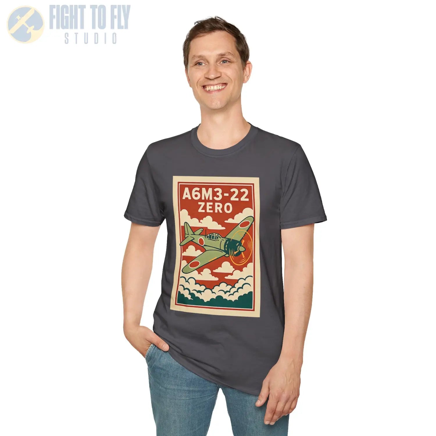 A6M Zero Premium Full Graphic T-Shirt - Pilot gifts - WWII warbird t-shirt