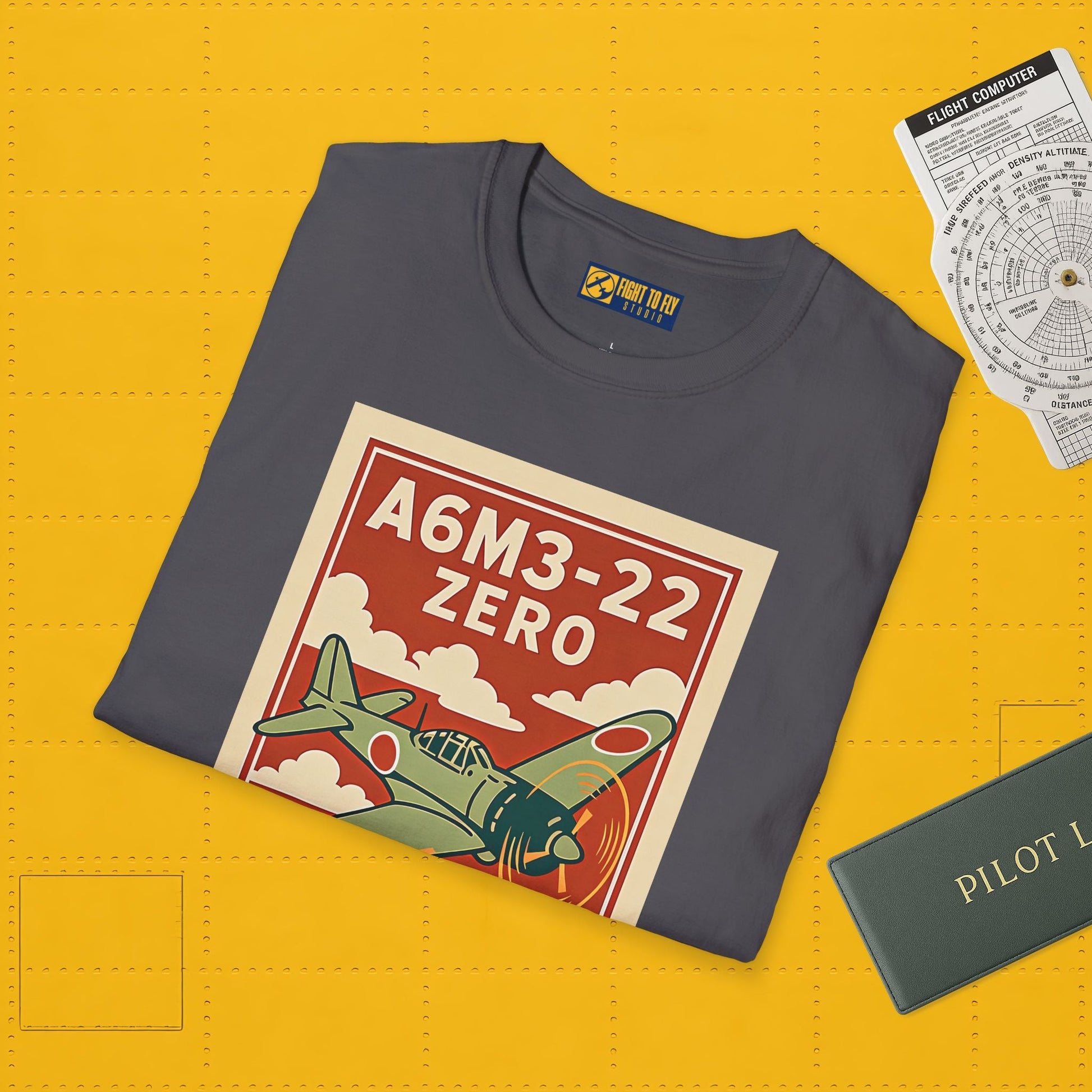 A6M Zero Premium T-Shirt – WWII Japanese Fighter Full Graphic Aviation Tee - Pilot gifts - warbird t-shirt