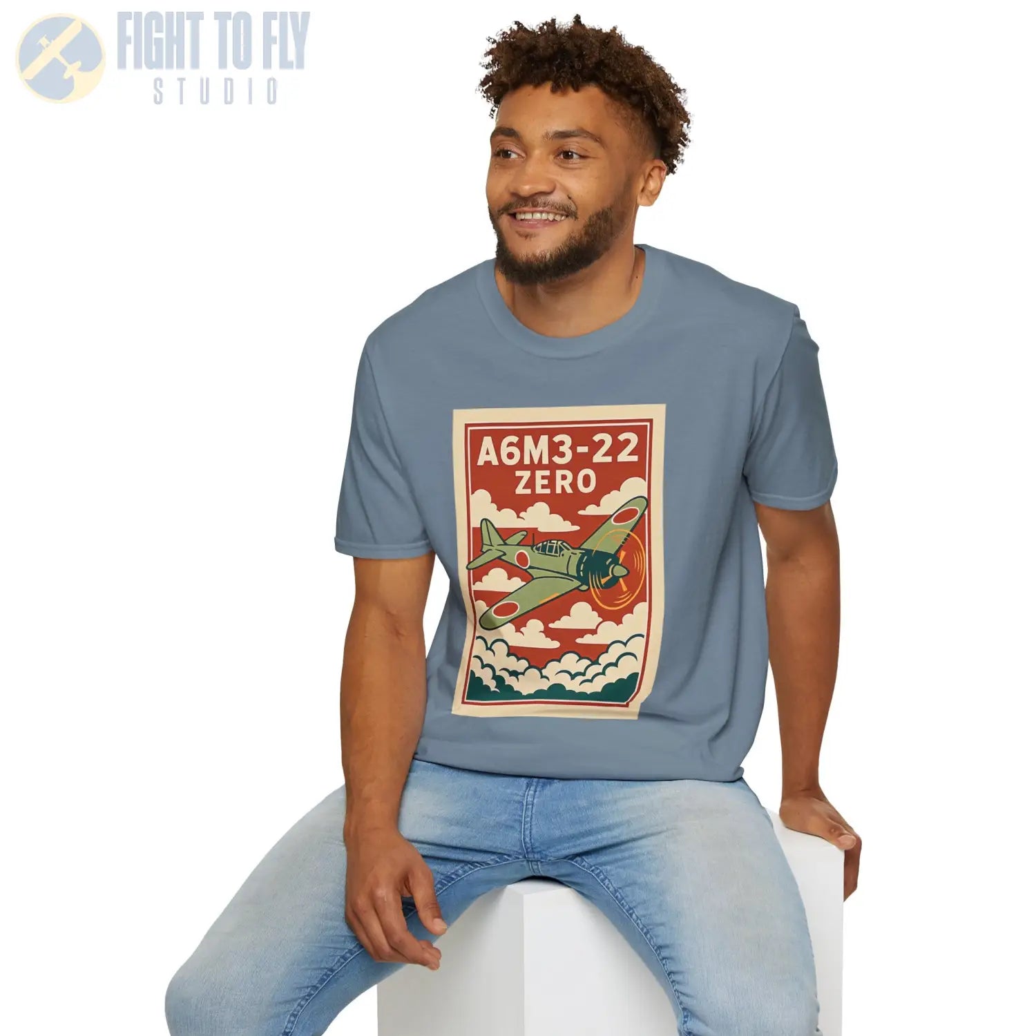 A6M Zero Premium Full Graphic T-Shirt - Pilot gifts - WWII warbird t-shirt
