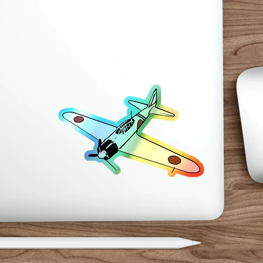 A6M3 Zero Holographic Die-Cut Stickers - Paper products - Gifts for pilots - Aviation apparel