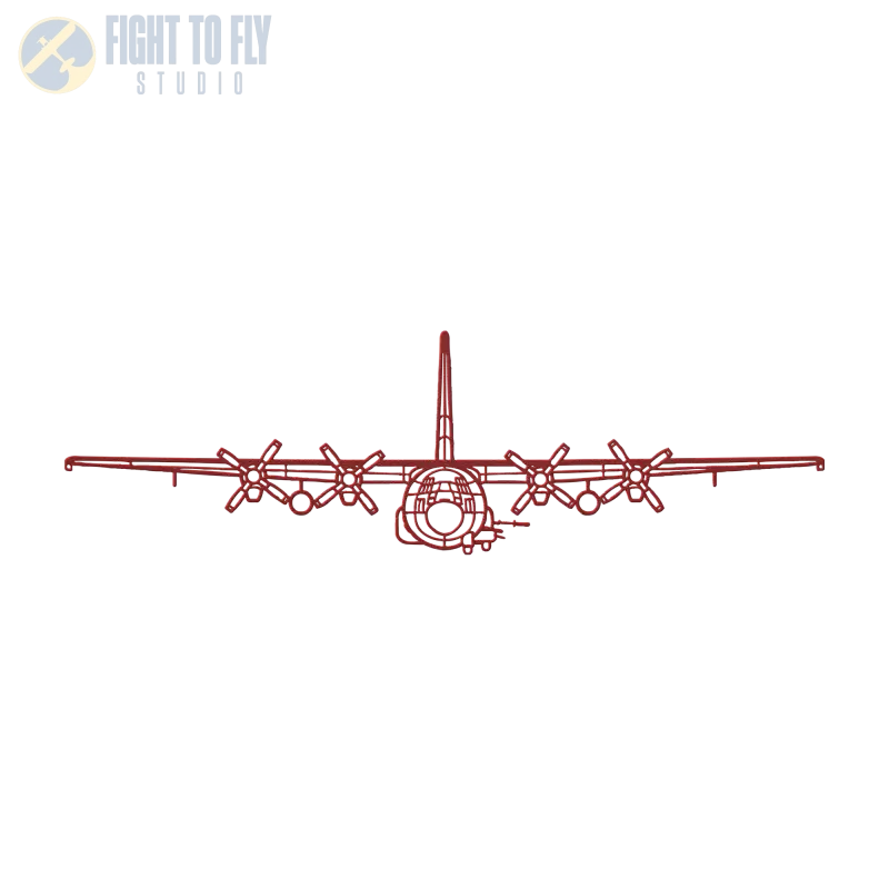 AC-130U Gun Ship Die Cut Metal Wall Art - Sign - Pilot gifts - WWII warbird t-shirt